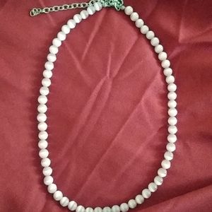 Pretty pink beaded stranded necklace